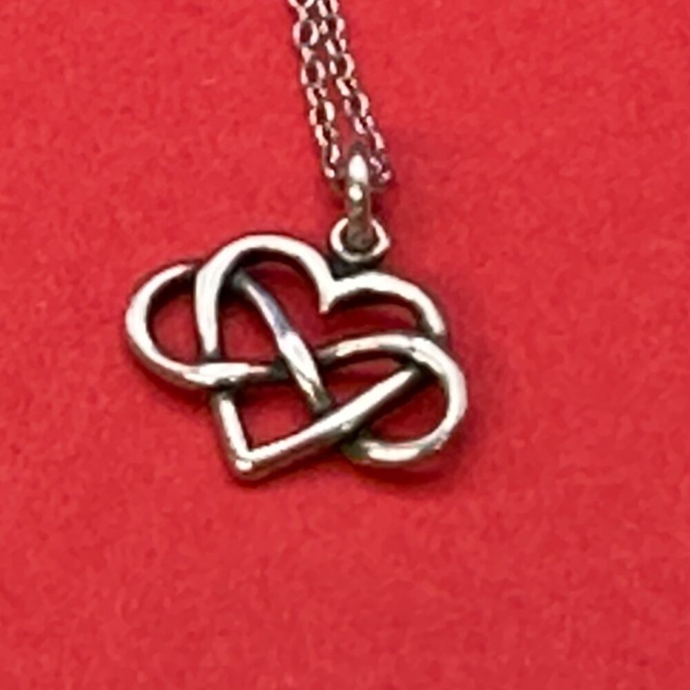 Sterling Silver Celtic Love Knot Pendant Necklace